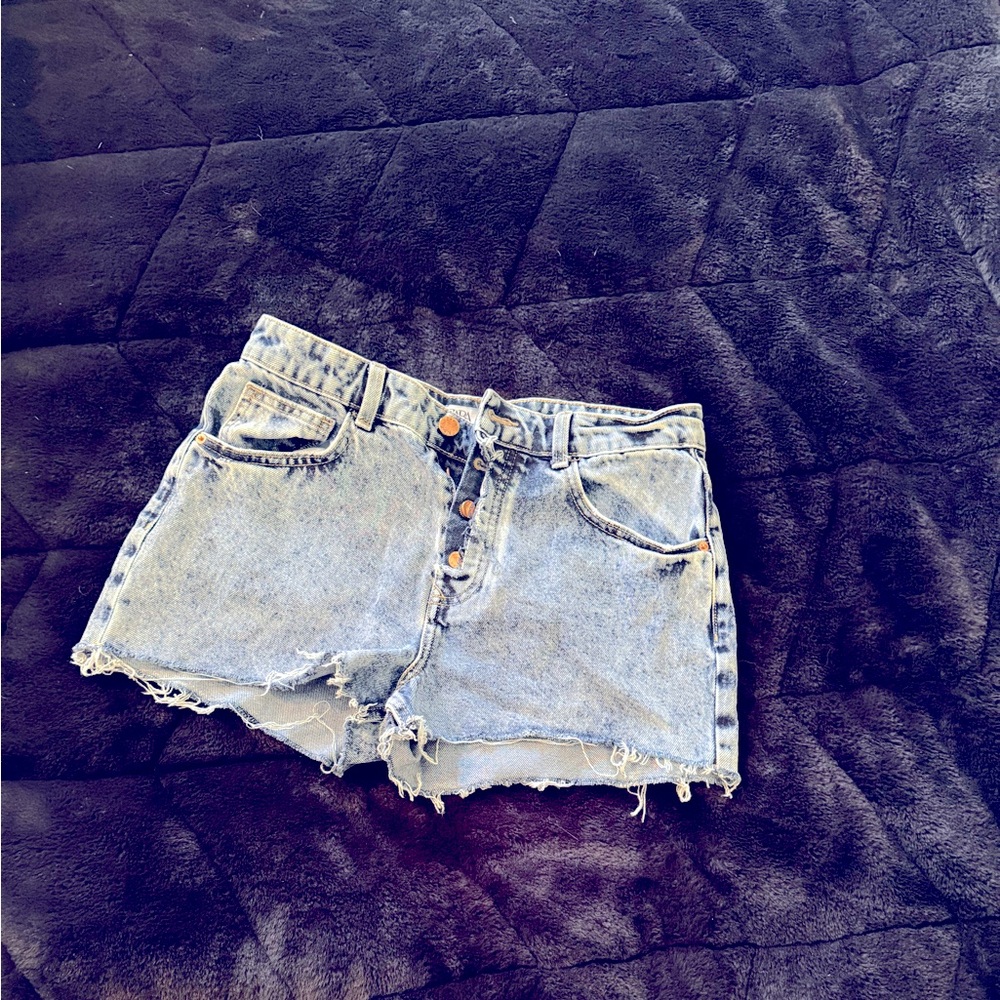 Zara jeans cutoff shorts